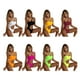 thumbnail image 5 of Minnieouse Bikinis de poliéster para mujer, repuesto elástico sin cables, traje de baño Sexy para mujer de Color sólido para fiesta en la conjuntos de ropa Negro L, 5 of 6