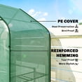 thumbnail image 5 of Outsunny Portable Walk-In Greenhouse with 6 Shelves, UV-Resistant PE Cover & Steel Frame, 56.3"W x 74"H Outdoor Garden Greenhouse for Seedlings and Flowers, Green, 5 of 8
