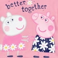 thumbnail image 4 of Peppa Pig Toddler Girls Pullover Fleece Hoodie and Leggings Outfit Set Pink/Purple 3T, 4 of 5
