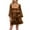 Brown, variant on Women's Velvet Cocktail Dress Fall Lantern Sleeve Smocked High Waist A-Line Skater Party Homecomming Dresses
