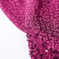 thumbnail image 6 of BalsaCircle 120" Sequin Round Tablecloth Fuchsia, 6 of 8