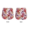 thumbnail image 3 of Salouo Coral Reef Print Women's 2 in 1 Running Shorts Double-Layer Shorts Athletic Workout Gym Yoga Shorts Running Shorts for Women-Large, 3 of 7