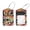 multicolored 1, variant on 2 Pcs Animal Sloth Rainforest Luggage Tag for Suitcases, Leather Baggage Tags Identifiers for Travel, Stainless Steel Loop Name ID Label for Women Bag Backpack