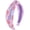 Purple, variant on 1 Pack Rainbow Headband for Girls, Fashion Knotted Headband, Hair Bands for Little Girls Birthday & Daily Wear
