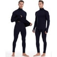 thumbnail image 2 of Roadbox Thermal Underwear for Men: Fleece Lined Long Johns Base Layer Long Sleeve Top & Bottom Set, 2 of 6