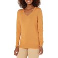 thumbnail image 1 of walmart Essentials Womens Lightweight V-Neck Sweater, 1 of 8