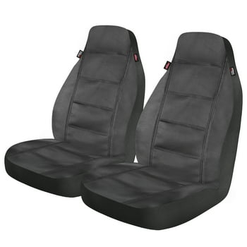 Genuine Dickies 2 Piece Prestige Vegan Leather Car Seat Covers Black, 806474