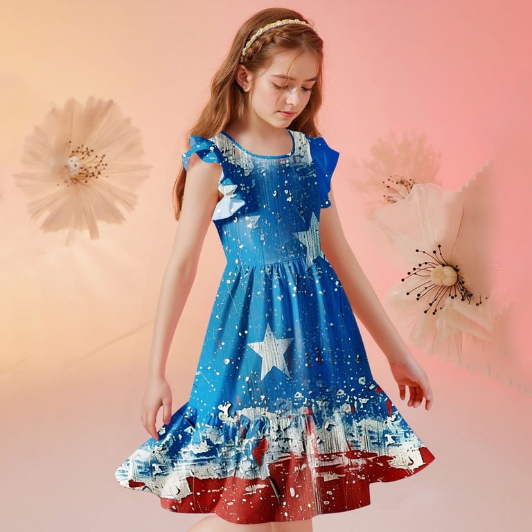 girls red white and blue dress Amazon.com: 4th of July Star Tutu for Girls Red White Blue Star Dress, Independence Day American Flag Tutu Skirt Outfit USA Party Decor (US, Alpha, One Size, Regular, Regular, L) : Clothing,
