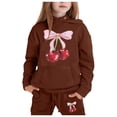 thumbnail image 1 of YOUSNH Tenue pour Enfants Garçons Filles Manches Longues Sweat à Capuche Chaud Uni 3-4 Ans, 1 of 4