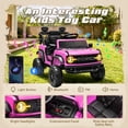 thumbnail image 5 of iYofe Ford Ford Bronco Raptor Electric Ride on Cars for Kids, 12V Powered Ride on Toys Truck with Remote Control, 4 Wheels, Spring Suspension, Pink, 5 of 8