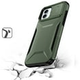 thumbnail image 2 of For iPhone 16 6.1 inch Ultimate U Design Hybrid with Camera Window Covering - Midnight Green, 2 of 4