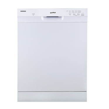 Moffat 24" Built-In Front Control Dishwasher with Stainless Steel Tall Tub White - MBF420SGPWW