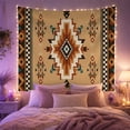 thumbnail image 2 of Geometric Southwestern Motifs With Layered Diamond Shaped, Mystical Fantasy for Space Lovers, Wall Decor, Housewarming Gift, Tapestry Wall Hanging for Dorm and Living Room, 2 of 7