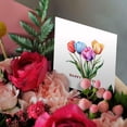 thumbnail image 3 of 3drose, Happy Easter and Colorful Tulip Flowers. Awesome Easter Greeting, 1 Greeting Card with Envelope, 3 of 6
