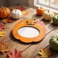 thumbnail image 2 of 7x6 Inch Tabletop Picture Frames, 1 Pack, Wooden Bow Pumpkin Shape Photo Frame for Halloween Mantel, Tiered Tray and Party Decor, 2 of 5