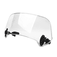 thumbnail image 1 of Transparent Color Universal Motorcycle Adjustable Wind Screen Extension Windshield Spoiler Deflecto, 1 of 5