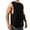 Black, variant on IYTR Men's Tank Top Shirts Sports Fitness Workout Vest Fitness Workout Crewneck Solid Color Summer Sleeveless Tank Tops Shirts Wine L