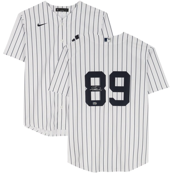 Jasson Dominguez New York Yankees Autographed White Replica Jersey - Fanatics Authentic Certified