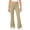 Khaki, variant on BXJX Girls Flare Pants Size 10-12 T, Elastic Waist School Casual Stretch Kids Yoga Pants Blue