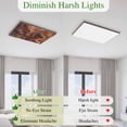 thumbnail image 5 of Brown Marble Magnetic Fluorescent Light Covers for Ceiling Lights 2x4Ft,Ombre Abstract Striped Mottled Aesthetic Office Classroom Kitchen Drop Ceiling Light Covers Lighting Filters Shade Panel 4Packs, 5 of 9