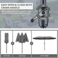 thumbnail image 5 of Autlaycil 13ft Patio Umbrella with Crank System and Sturdy Ribs, Sun Protection for Garden, Deck, Poolside, Outdoor - Gray, 5 of 7