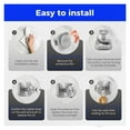 thumbnail image 4 of Bxaolu Waterproof Suction Cup Hooks, 2Pack Heavy Duty Stainless Steel No Drill Shower Hooks for Hanging Towels, Robes, Loofahs, Holder Holds Strong on Tile,Glass,Mirror,Wall,Bathroom Door, Gold, 4 of 8