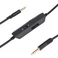 thumbnail image 3 of Cable de auriculares para juegos portátil negro TPE con conector chapado en oro de 3,5 mm a 3,5 mm antiinterferencias para Logitech A10, 3 of 8