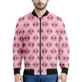 thumbnail image 3 of Chaqueta con estampado 3D de cerdo de dibujos animados para hombre, chaqueta con cremallera y estampado de animales, abrigo informal de primavera y otoño, sudadera con cremallera, 3 of 5