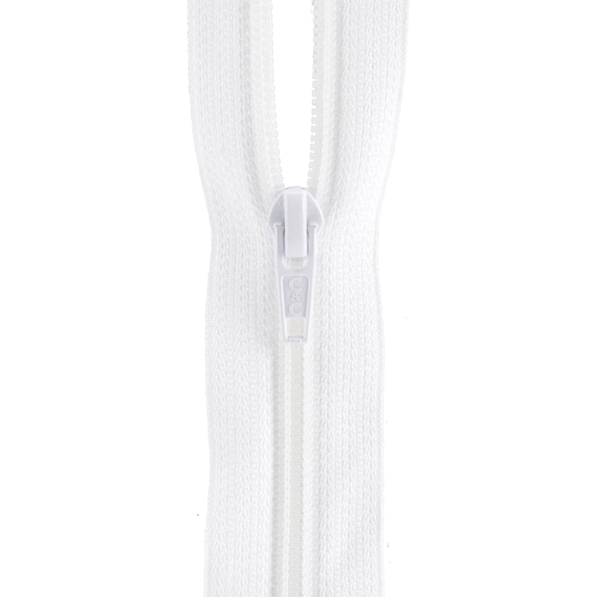 (3 pack) Coats & Clark 9" Polyester All-Purpose White Zipper, 1 Each