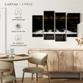 thumbnail image 4 of Elephant Stock Old Piano Keys Wall Art - Horizontal Multi Panel Canvas - Living Room Wall Decor - Music Multi Panel - Black And Brown Decor - 24" x 14", 4 of 4