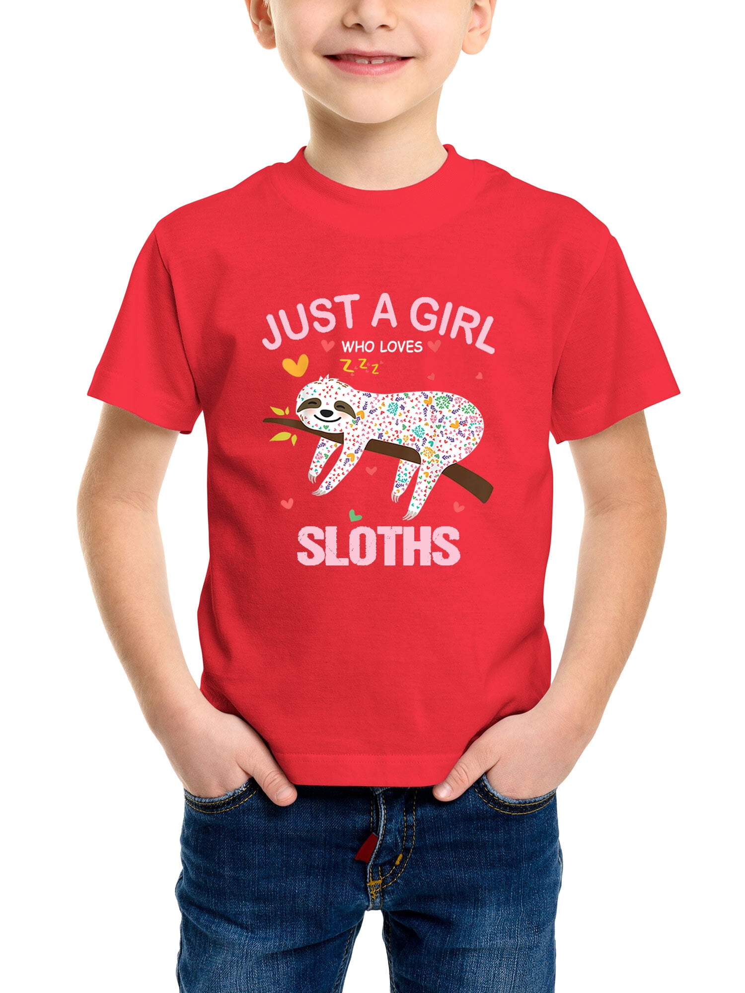 Just a Girl Who Loves Sloths Funny Sloths Lover Gifts T-Shirt