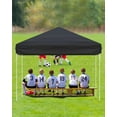 thumbnail image 3 of Luku 10x10 Heavy Duty Pop Up Canopy- Outdoor Canopy Tent with Portable Bag - 3 Adjustable Height, 4 Weight Bags, 8 Stakes & 4 Guy Ropes Included, 3 of 7