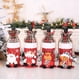 thumbnail image 4 of Funda decorativa navideña para botella de vino, bolsas, decoración navideña para el hogar, adornos navideños, regalo de Navidad, Año Nuevo 2022, 2023, 4 of 4
