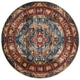 thumbnail image 3 of Bijar Brown/Royal Square Rug-Color:Brown/Royal,Shape:Round,Size:6'-7" X 6'-7", 3 of 8