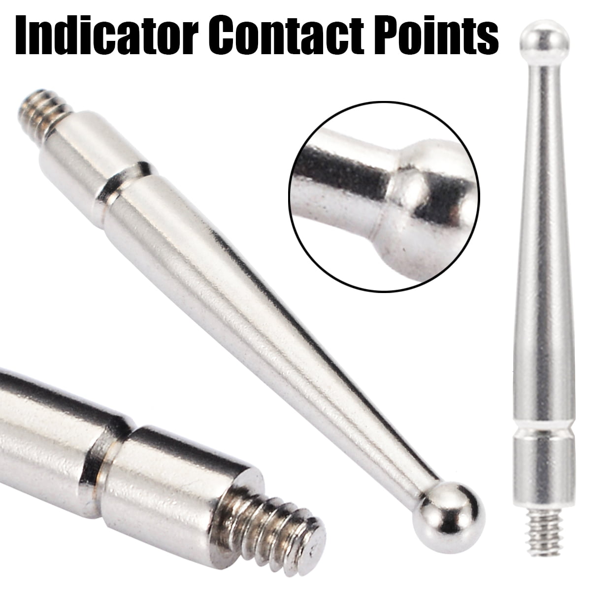 Contact Points For Dial test 2mm Indicator Carbide Ball Thread M1.6 20.9mm Long 
