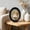 A, variant on Oval Solid Wood Picture Frame, Whimsical Animal Art Print Tabletop Wall Decor Multi Design Option for Living Room Bedroom Home Decoration