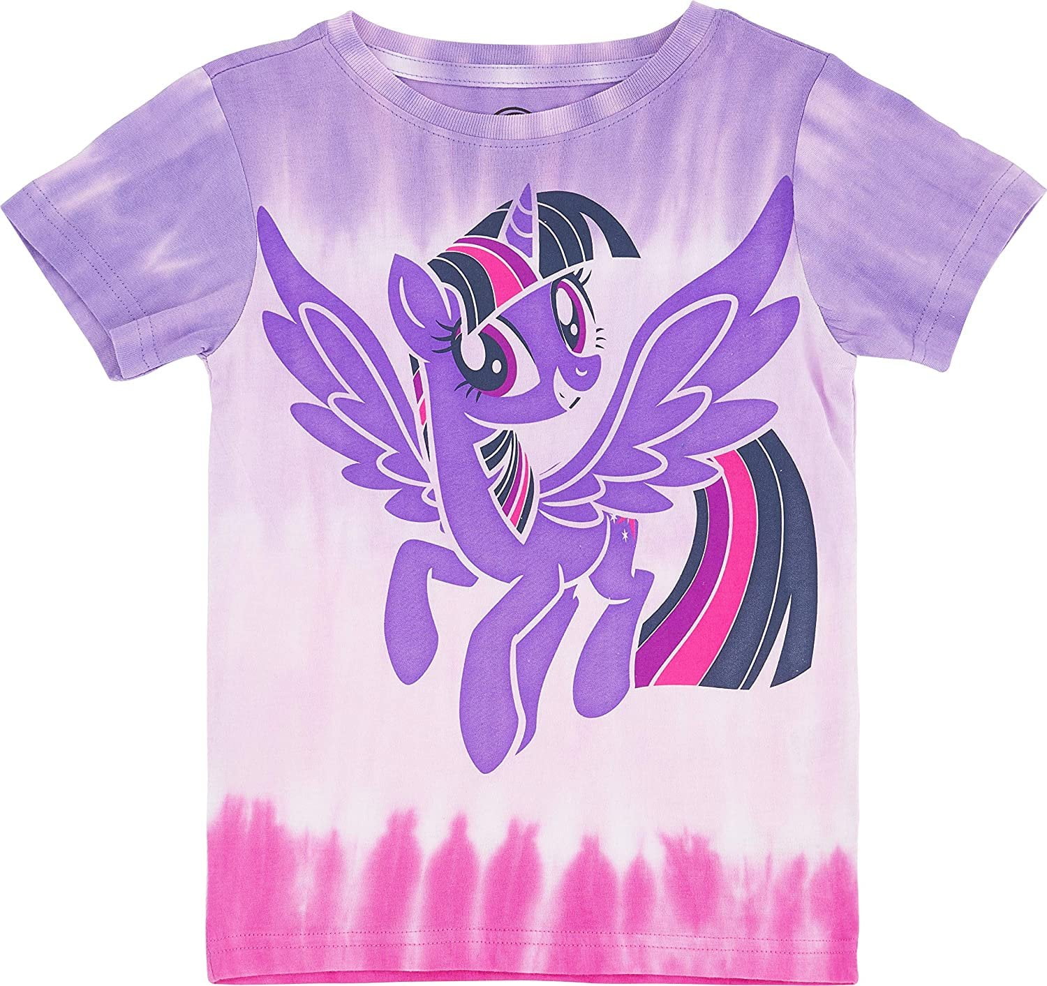 Rainbow Dash Sizes 4-6X Apple Jack Pinkie Pie My Little Pony Girls Tie Dye Graphic T-Shirt Twilight Sparkle