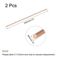 thumbnail image 2 of Uxcell 4mm Dia. 250mm Length Solid Copper Round Rod Lathe Bar Stock for DIY Craft 2pack, 2 of 4