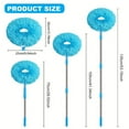 thumbnail image 4 of LYCAQL Ceiling Fan Cleaner Duster Reusable Microfiber Ceiling Fan Blade Cleaner Removable Duster with Extension Pole Adjusts 13 to 49.7 Inch for Clean Walls Bookshelves Furniture Door Window, 4 of 7