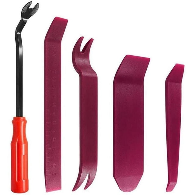 Kit de herramientas para desmontar paneles, juego de extracción de molduras antirayaduras para molduras interiores y exteriores, ajuste universal, extracción de paneles de puertas, construcción de