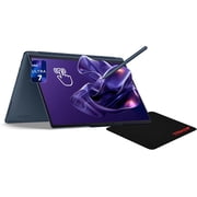 Lenovo Yoga 9i 2-in-1 Aura Edition Laptop, Intel Ultra 7-355, 32 GB LPDDR5x RAM, 1 TB PCIe SSD, 14" 3K (2880X1800) Touchscreen, Intel Graphics, Backlit Keyboard, W11 Home, Cosmic Blue+Traix Mousepad