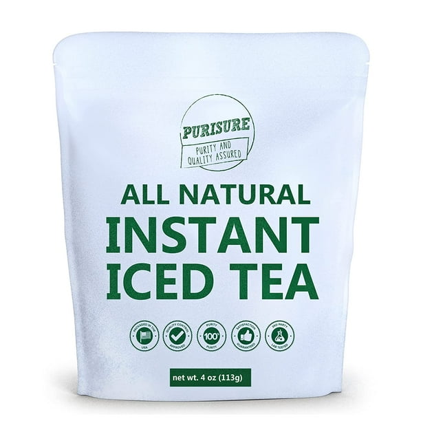 Purisure AllNatural Instant Iced Tea Powder, 4 oz, Black Tea Extract