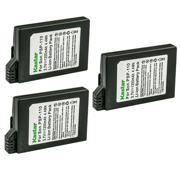 Kastar 3-Pack Battery Replacement for Sony PSP-S110, PSPS110 Battery, Sony PSP 3001, PSP 3002, PSP 3003, PSP 3004, PSP 3005, PSP 3006, PSP 3007, PSP 3008, PSP 3009, PSP 3010, PSP-Lite, PSP-Silm