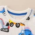 thumbnail image 6 of YTDSCS Kids Baby Boys 2Pcs Short Sleeve T-Shirt Outfit Set 2-7Years Toddler Summer Cotton Short Sleeve T-Shirt Top + Short Pants Fashion Cute Cartoon Print Summer Two-Piece Sute, 6 of 9