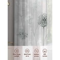 thumbnail image 6 of White Green Dandelion Sheer Curtains 96 Inch Length 2 Panels Set, Grey Floral Leaves Voile Window Treatment Semi Sheer Long Curtains Drapes for Bedroom/Living Room/Kitchen 52"x96"x2, 6 of 7