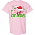 thumbnail image 3 of Inktastic Poppy Claus with Christmas Santa Hat and Snowflakes T-Shirt, 3 of 5
