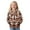 Brown Cow Print, variant on Yuyamidu Cat Hoodie for Girls 6-7 Cute Fleece Zip Up Jacket Lightweight Athletic Hooded Sweatshirt Soft Warm Winter Clothes School Outdoor Workout Outfits Light Brown