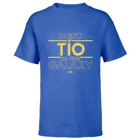 Star Wars Best Tío in the Galaxy Birthday Día del Padre - Short Sleeve T-Shirt for Kids - Customized-Royal