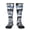2 Black-2, variant on Women's Knee High Socks Thin Blue Line Flag Platinum Snowmobile Outdoor Casual Tube Socks