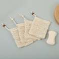 thumbnail image 6 of Sunsanly 5Pcs Soap Bag, Natural Sisal Soap Saver Bag Pouch Mesh Net Waste Plastic-free Exfoliating Foaming and Drying Soap Holder for Shower, 6 of 8